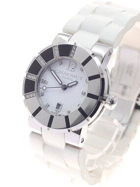 Chaumet Class one Diamond bezel white Dial Quartz Boy's Watch_954023